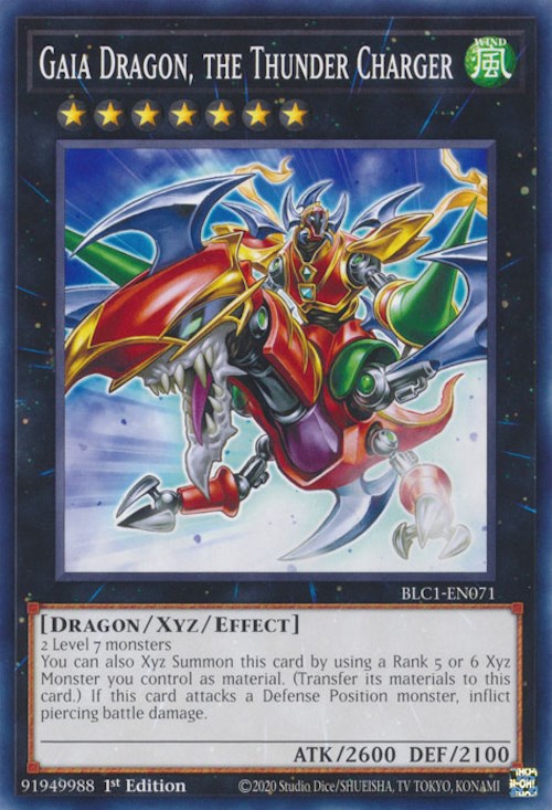 Gaia Dragon, the Thunder Charger [BLC1-EN071] Common | Exor Games Bridgewater