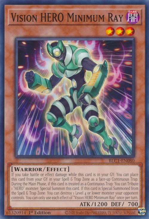 Vision HERO Minimum Ray [BLC1-EN080] Common | Exor Games Bridgewater