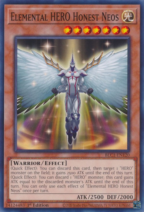 Elemental HERO Honest Neos [BLC1-EN120] Common | Exor Games Bridgewater