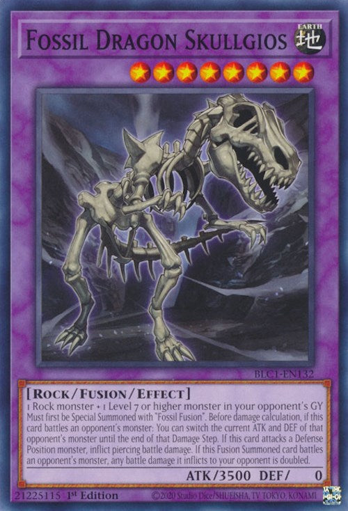 Fossil Dragon Skullgios [BLC1-EN132] Common | Exor Games Bridgewater