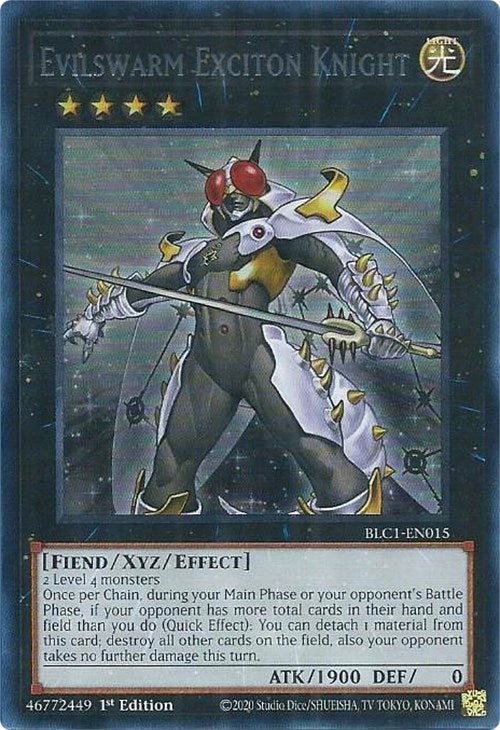 Evilswarm Exciton Knight (Silver) [BLC1-EN015] Ultra Rare | Exor Games Bridgewater