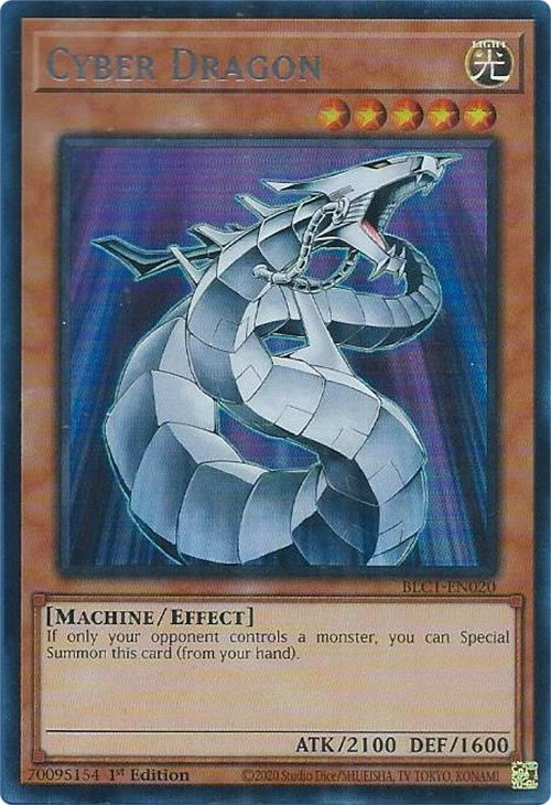 Cyber Dragon (Silver) [BLC1-EN020] Ultra Rare | Exor Games Bridgewater