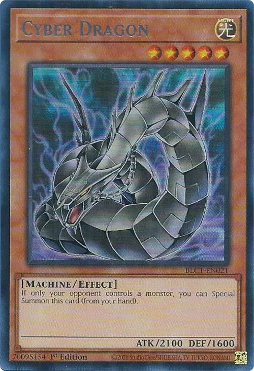 Cyber Dragon (Alternate Art) (Silver) [BLC1-EN021] Ultra Rare | Exor Games Bridgewater