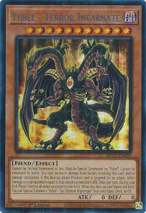 Yubel - Terror Incarnate (Silver) [BLC1-EN028] Ultra Rare | Exor Games Bridgewater