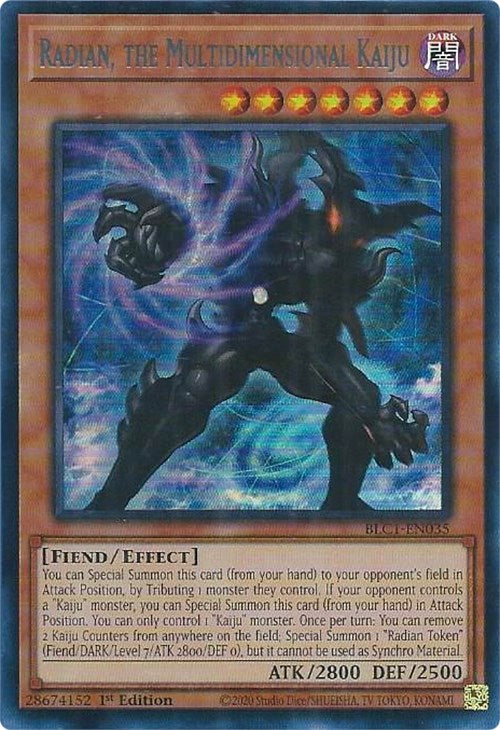 Radian, the Multidimensional Kaiju (Silver) [BLC1-EN035] Ultra Rare | Exor Games Bridgewater