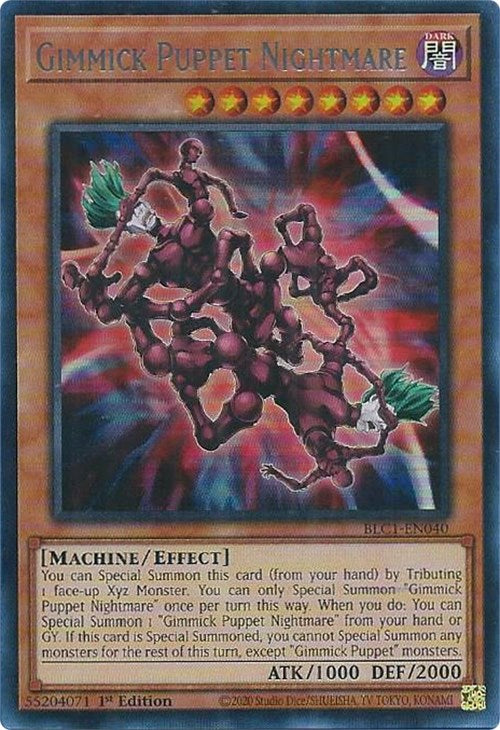 Gimmick Puppet Nightmare (Silver) [BLC1-EN040] Ultra Rare | Exor Games Bridgewater