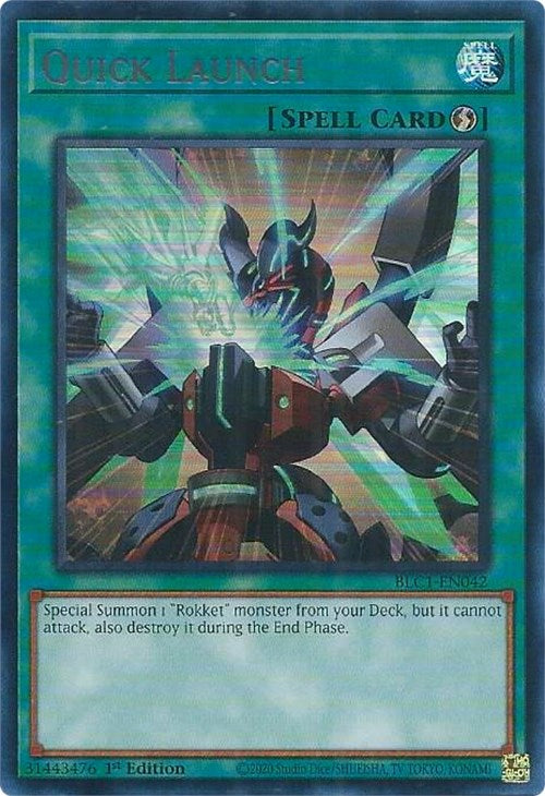 Quick Launch (Silver) [BLC1-EN042] Ultra Rare | Exor Games Bridgewater