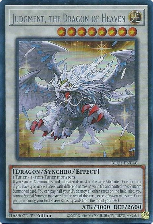 Judgment, the Dragon of Heaven (Silver) [BLC1-EN046] Ultra Rare | Exor Games Bridgewater