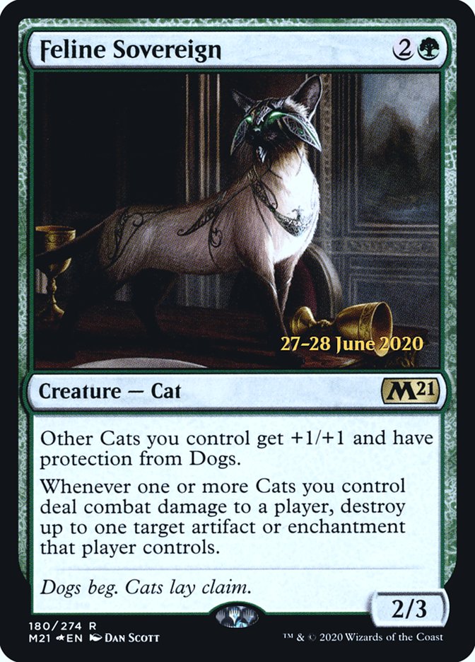 Feline Sovereign  [Core Set 2021 Prerelease Promos] | Exor Games Bridgewater