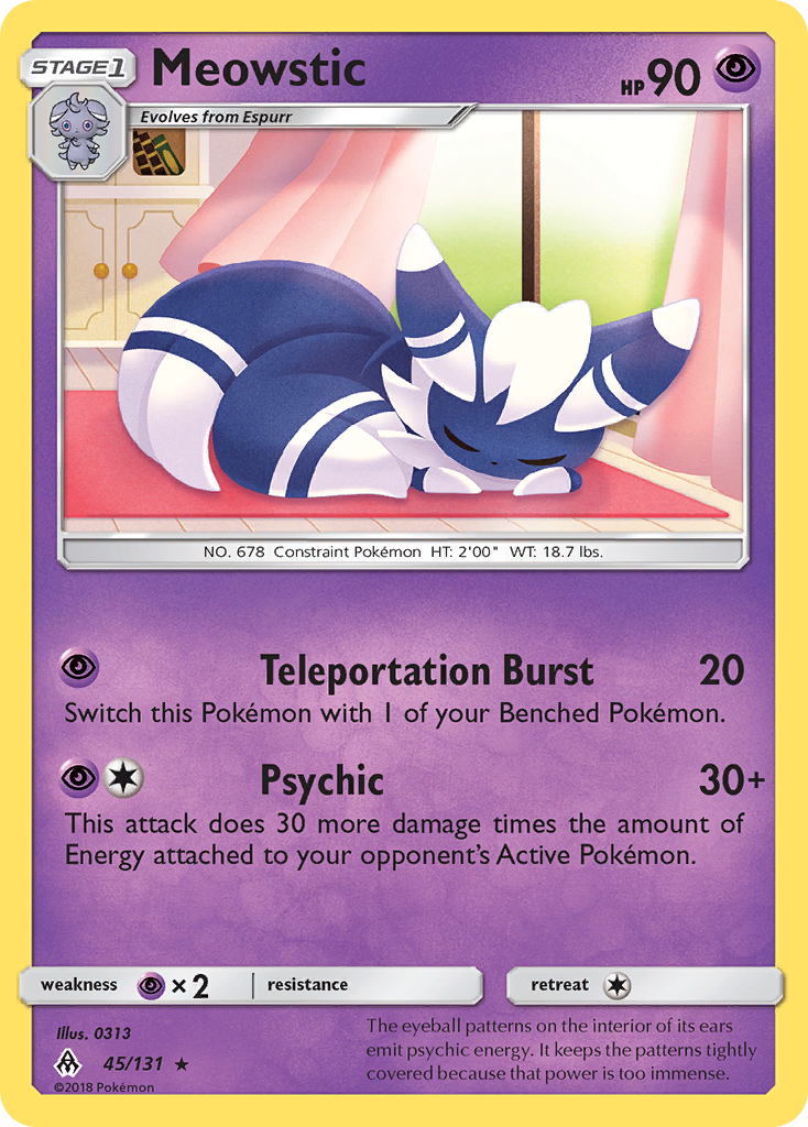 Meowstic (45/131) [Sun & Moon: Forbidden Light] | Exor Games Bridgewater