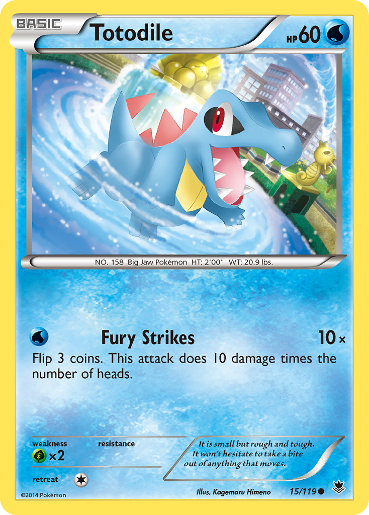 Totodile (15/119) [XY: Phantom Forces] | Exor Games Bridgewater