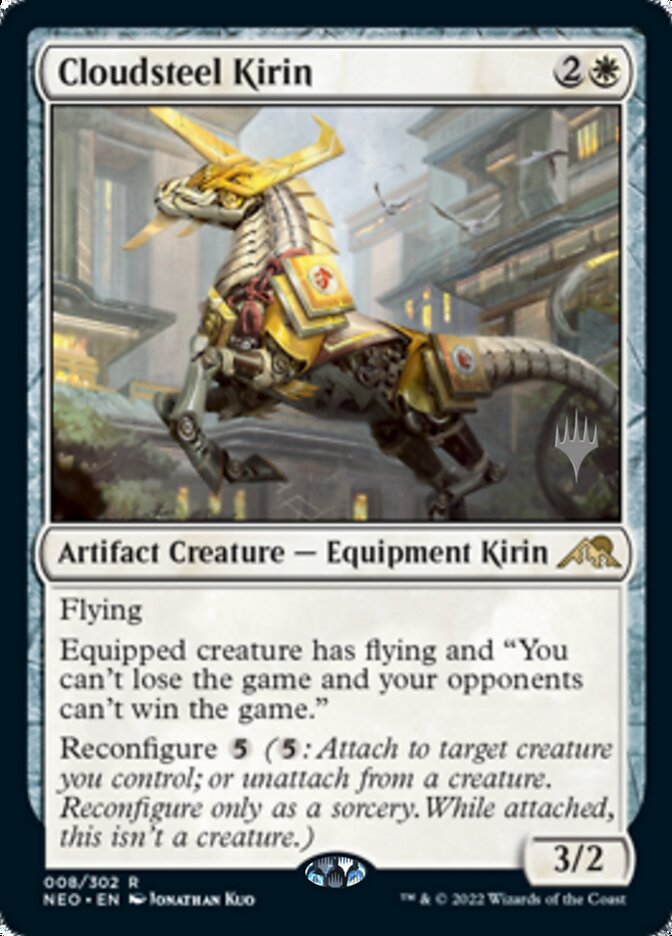 Cloudsteel Kirin (Promo Pack) [Kamigawa: Neon Dynasty Promos] | Exor Games Bridgewater