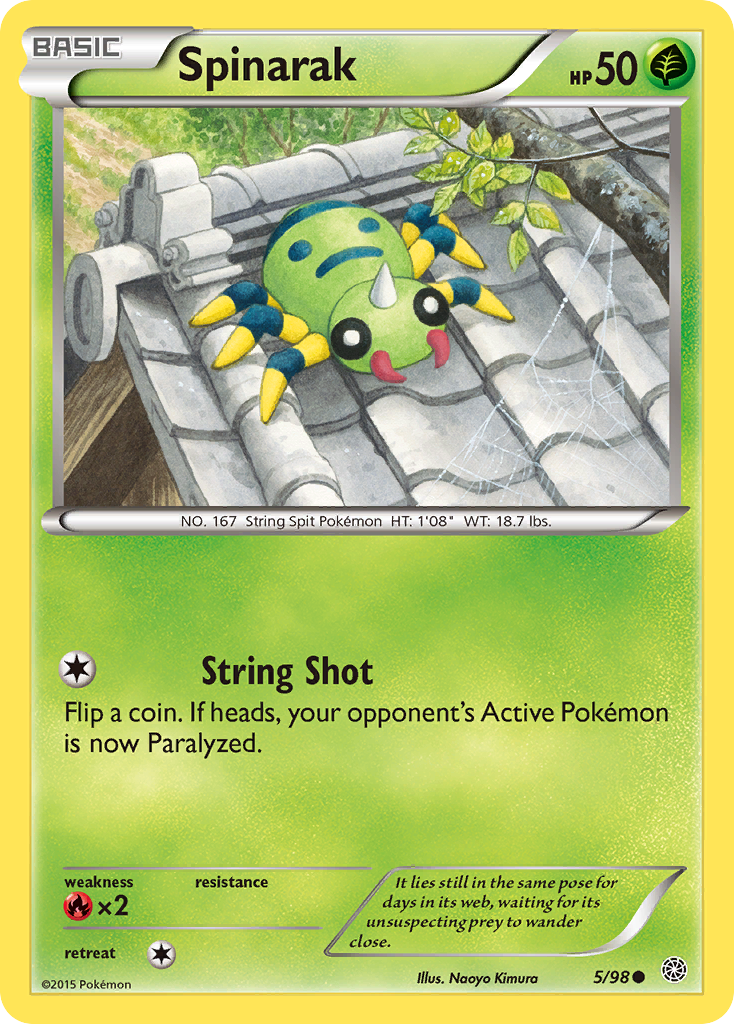 Spinarak (5/98) [XY: Ancient Origins] | Exor Games Bridgewater