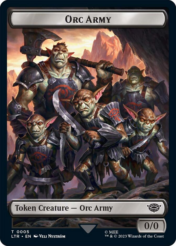 Orc Army Token (05) [The Lord of the Rings: Tales of Middle-Earth Tokens] | Exor Games Bridgewater