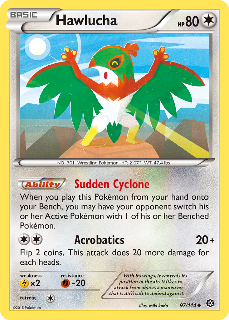 Hawlucha (97/114) [XY: Steam Siege] | Exor Games Bridgewater