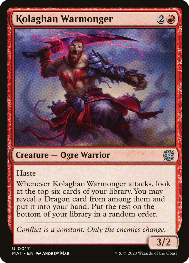 Kolaghan Warmonger [March of the Machine: The Aftermath] | Exor Games Bridgewater