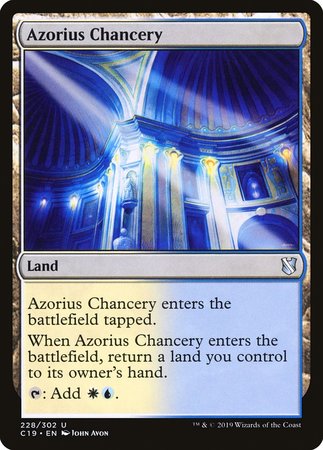 Azorius Chancery [Commander 2019] | Exor Games Bridgewater