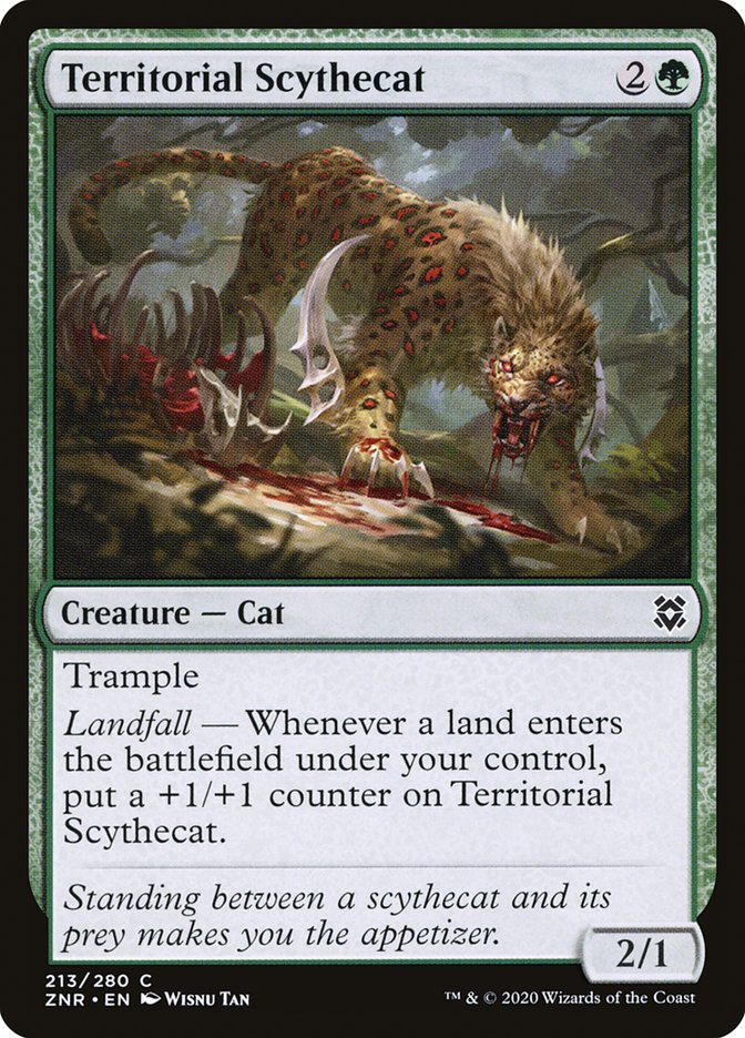 Territorial Scythecat [Zendikar Rising] | Exor Games Bridgewater