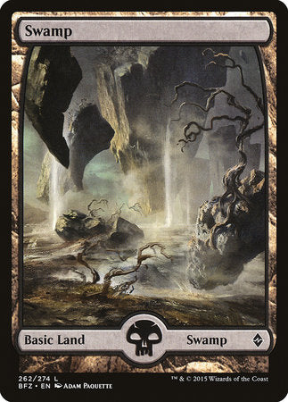 Swamp (262) - Full Art [Battle for Zendikar] | Exor Games Bridgewater