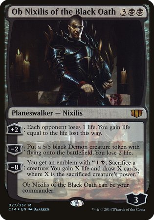 Ob Nixilis of the Black Oath (Commander 2014) [Commander 2014 Oversized] | Exor Games Bridgewater