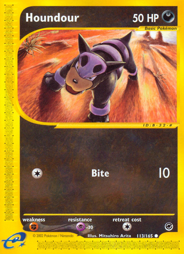 Houndour (113/165) [Expedition: Base Set] | Exor Games Bridgewater