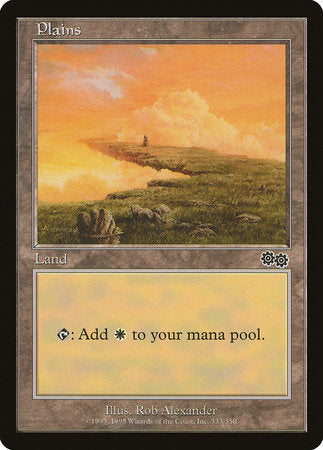 Plains (333) [Urza's Saga] | Exor Games Bridgewater