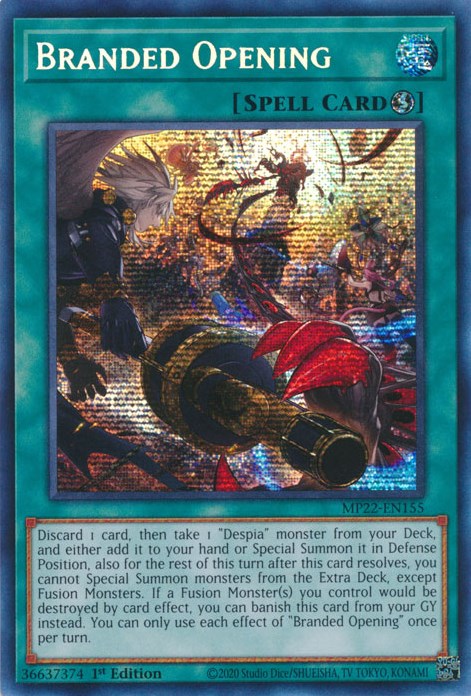 Branded Opening [MP22-EN155] Prismatic Secret Rare | Exor Games Bridgewater