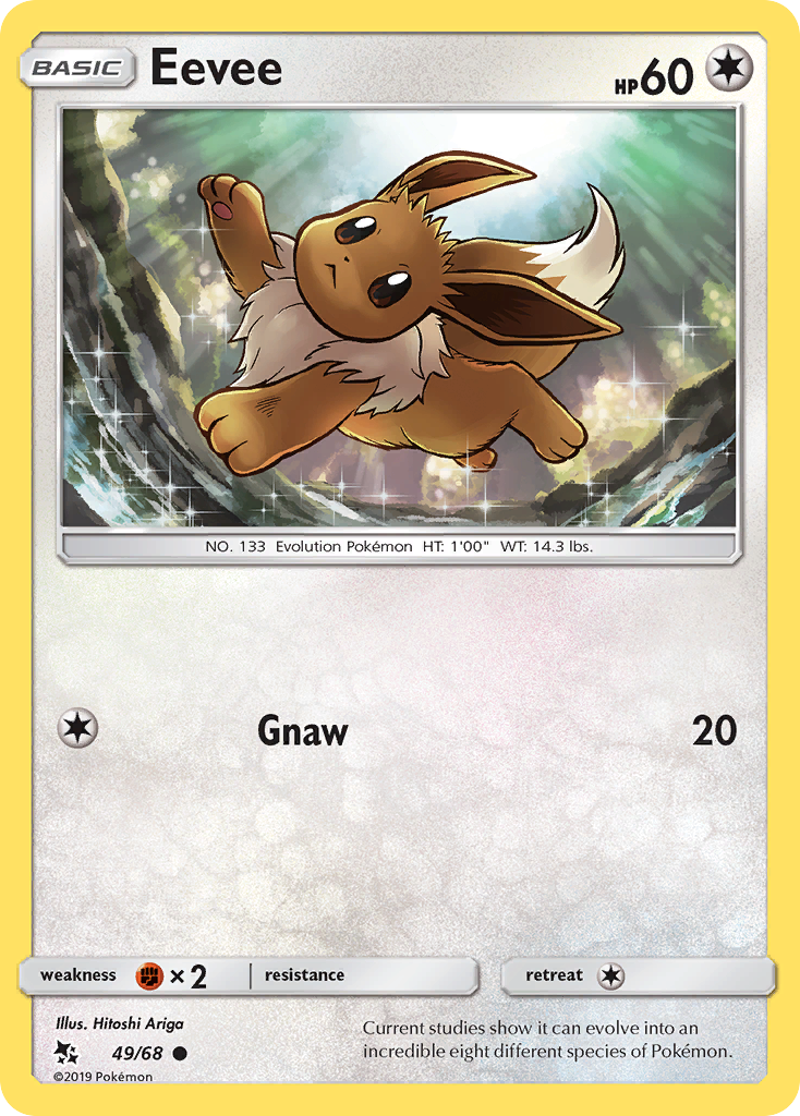 Eevee (49/68) [Sun & Moon: Hidden Fates] | Exor Games Bridgewater