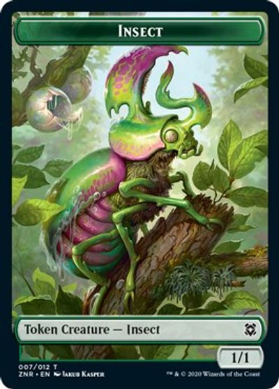 Beast // Insect Double-sided Token [Challenger 2021 Tokens] | Exor Games Bridgewater