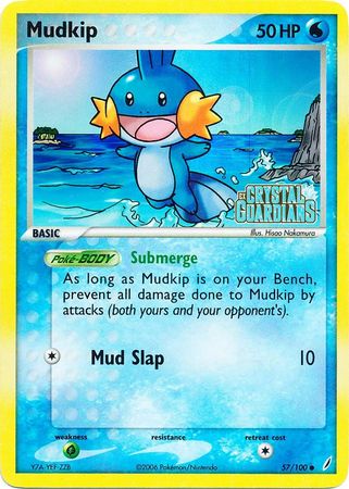 Mudkip (57/100) (Stamped) [EX: Crystal Guardians] | Exor Games Bridgewater