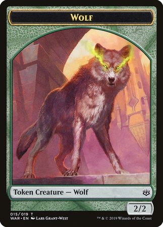 Wolf Token [War of the Spark Tokens] | Exor Games Bridgewater