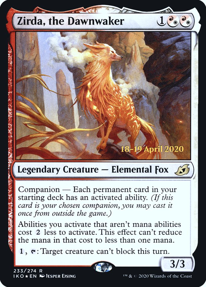 Zirda, the Dawnwaker  [Ikoria: Lair of Behemoths Prerelease Promos] | Exor Games Bridgewater