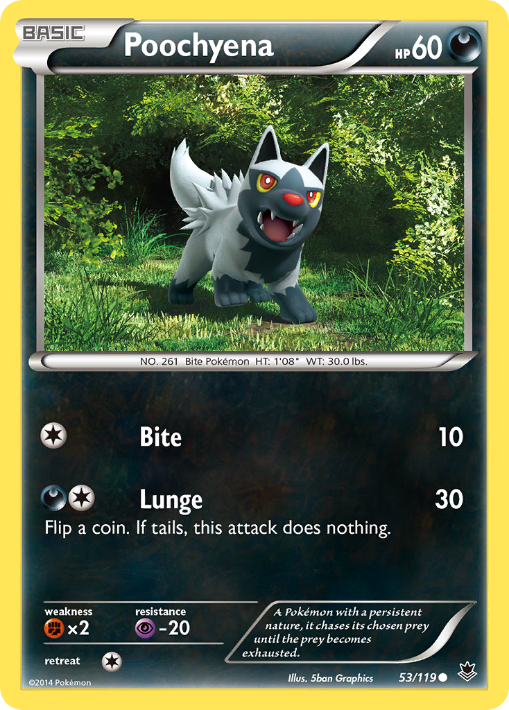 Poochyena (53/119) [XY: Phantom Forces] | Exor Games Bridgewater