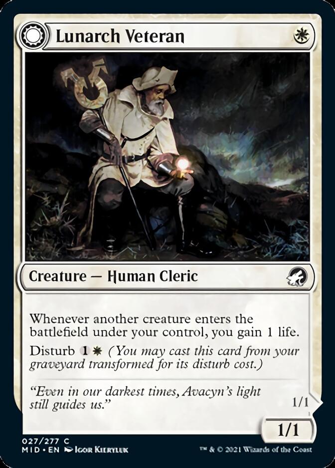 Lunarch Veteran // Luminous Phantom [Innistrad: Midnight Hunt] | Exor Games Bridgewater