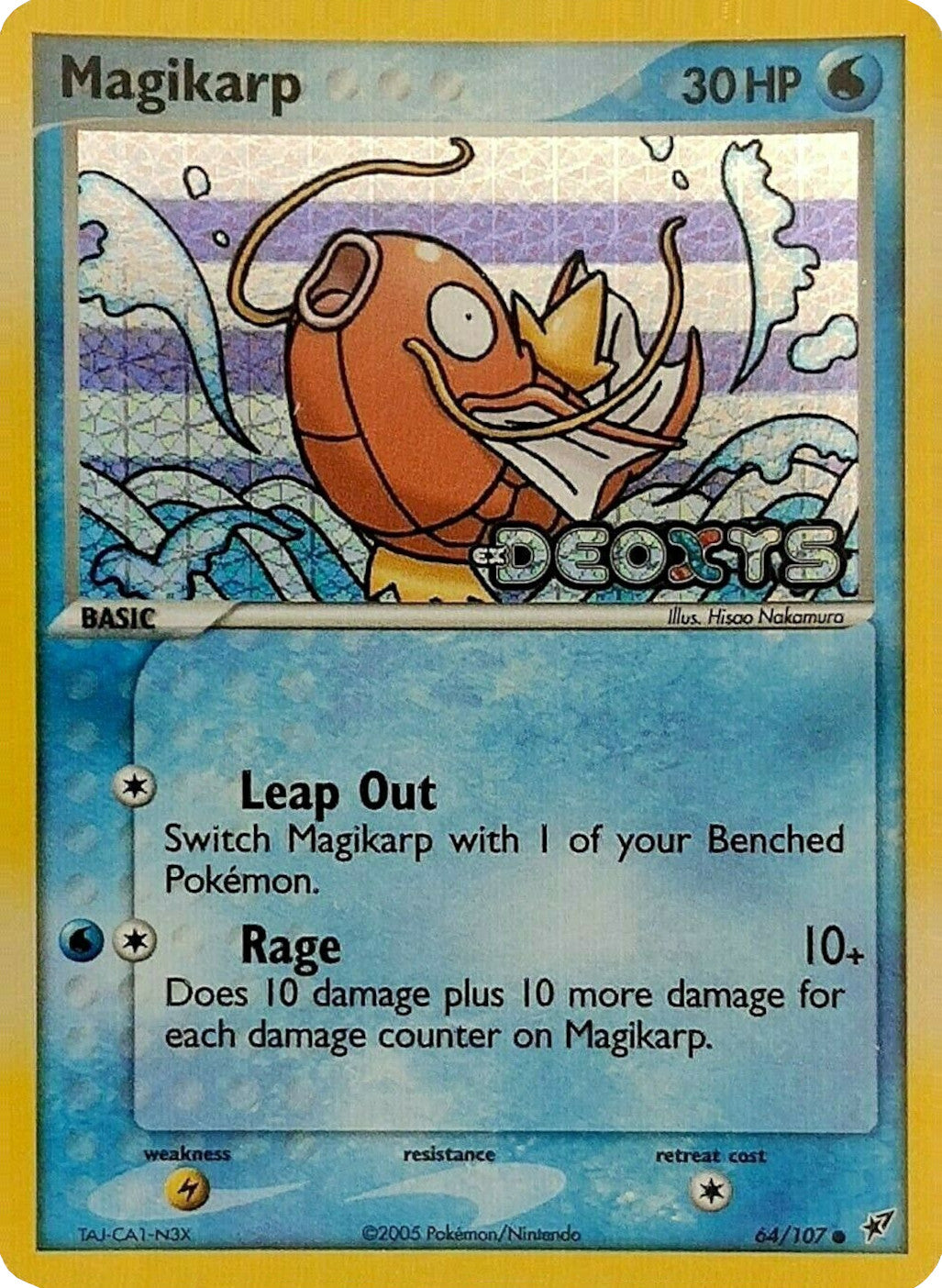 Magikarp (64/107) (Stamped) [EX: Deoxys] | Exor Games Bridgewater