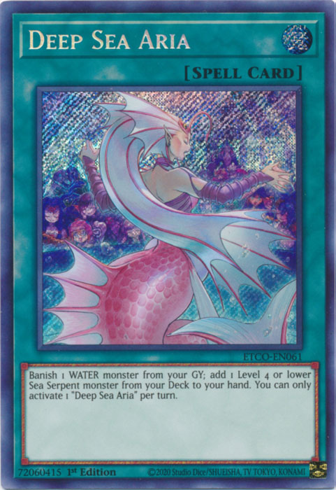 Deep Sea Aria [ETCO-EN061] Secret Rare | Exor Games Bridgewater