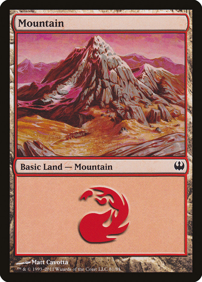 Mountain (81) [Duel Decks: Knights vs. Dragons] | Exor Games Bridgewater