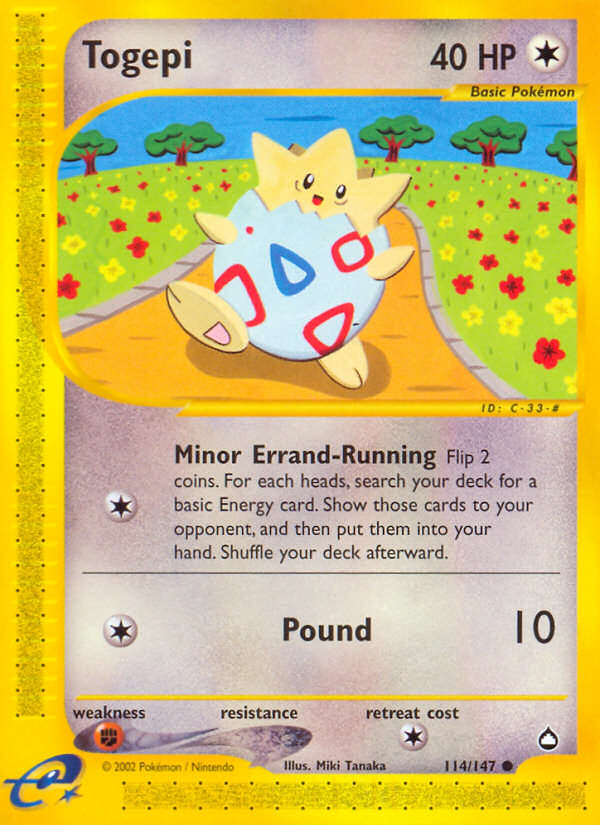 Togepi (114/147) [Aquapolis] | Exor Games Bridgewater