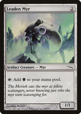 Leaden Myr [Mirrodin] | Exor Games Bridgewater