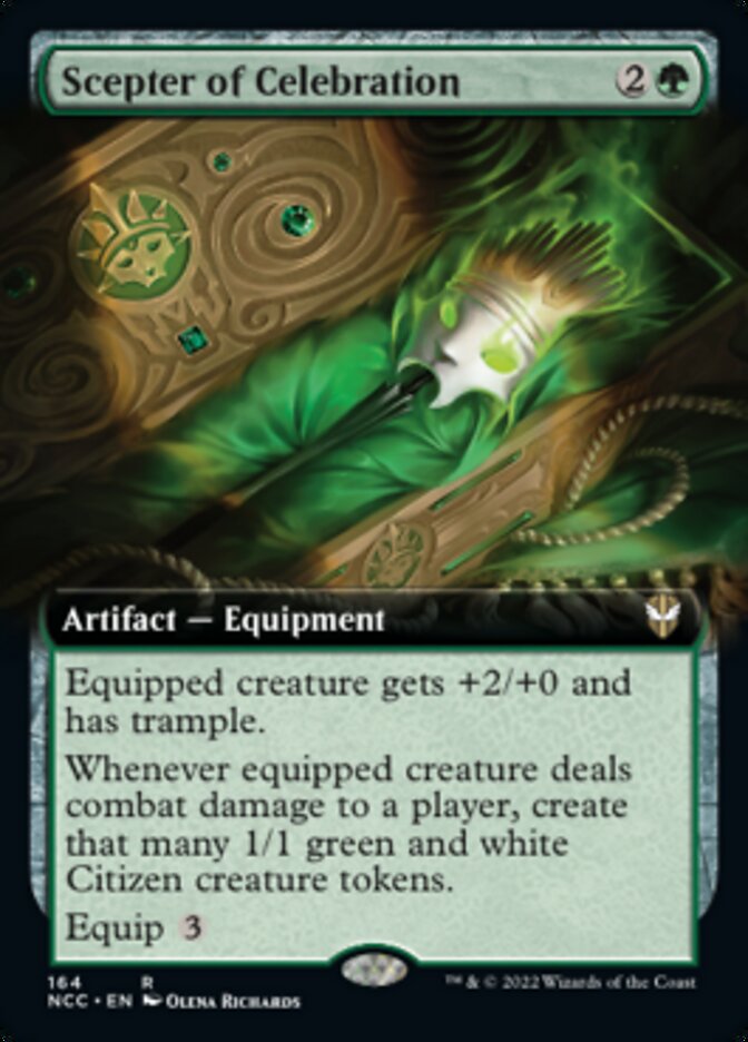 Scepter of Celebration (Extended Art) [Streets of New Capenna Commander] | Exor Games Bridgewater