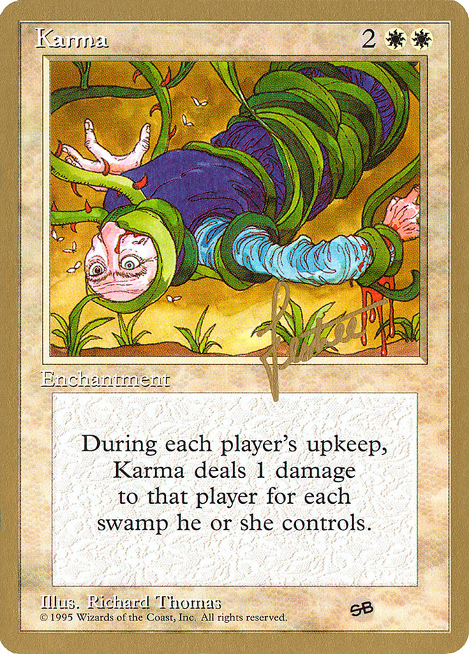 Karma (Bertrand Lestree) (SB) [Pro Tour Collector Set] | Exor Games Bridgewater