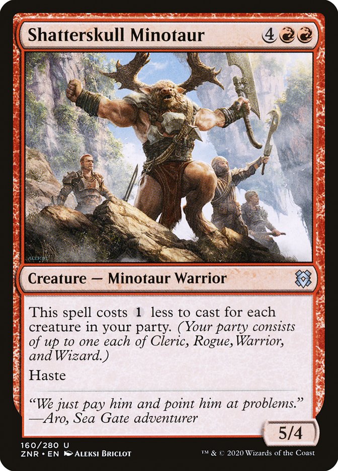 Shatterskull Minotaur [Zendikar Rising] | Exor Games Bridgewater