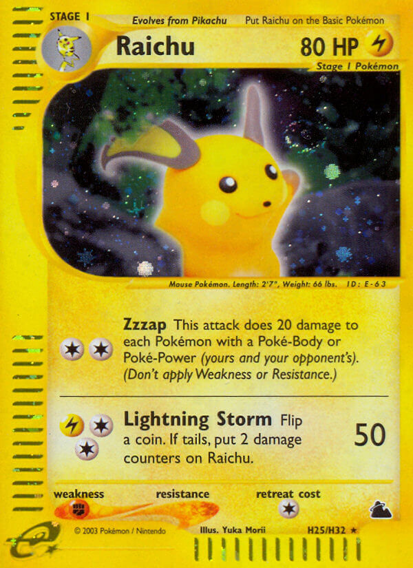 Raichu (H25/H32) [Skyridge] | Exor Games Bridgewater