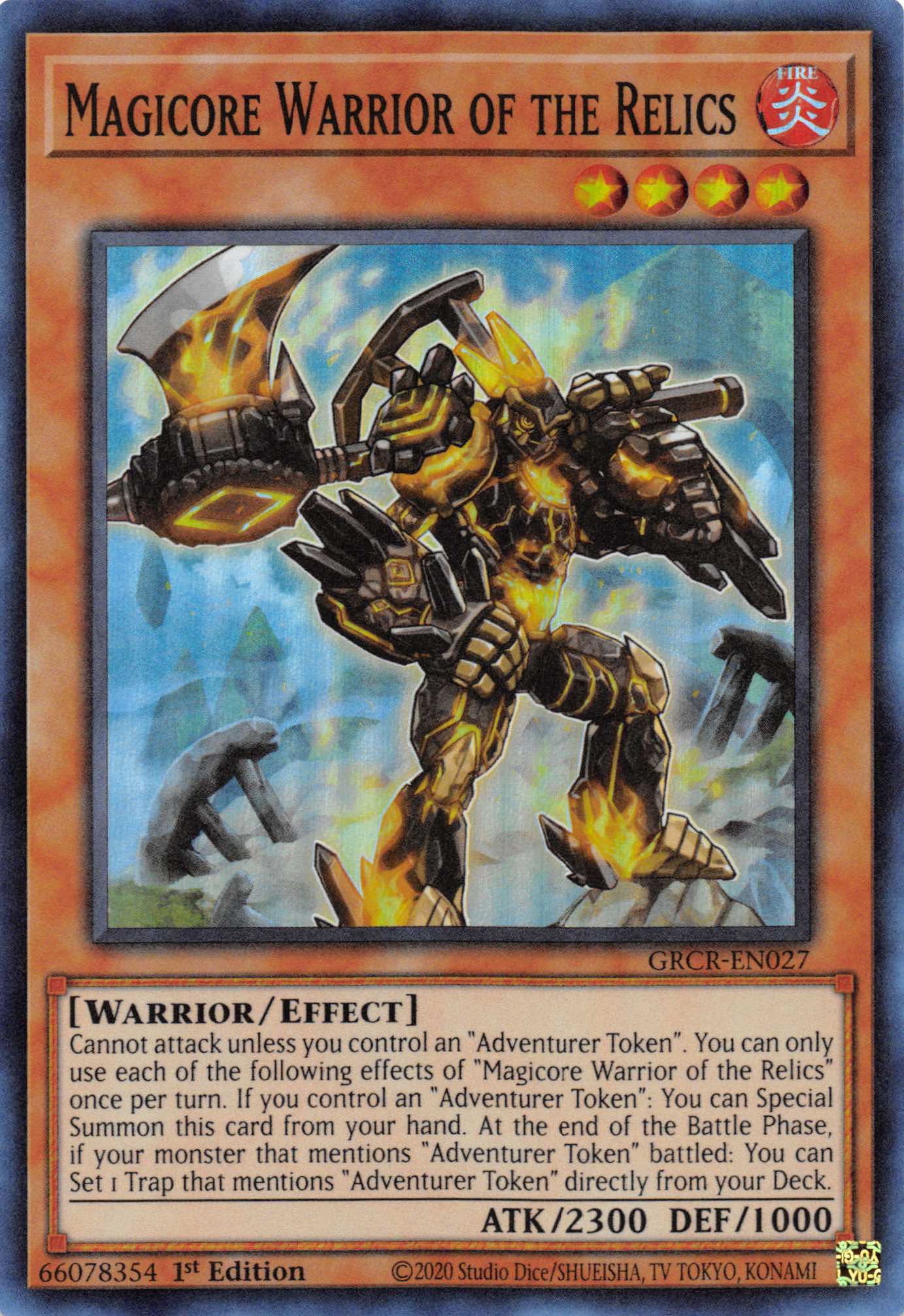 Magicore Warrior of the Relics [GRCR-EN027] Super Rare | Exor Games Bridgewater