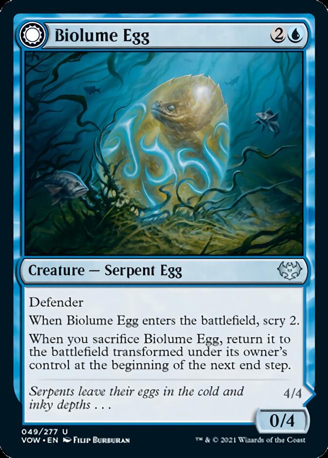 Biolume Egg // Biolume Serpent [Innistrad: Crimson Vow] | Exor Games Bridgewater