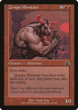 Zerapa Minotaur [Prophecy] | Exor Games Bridgewater