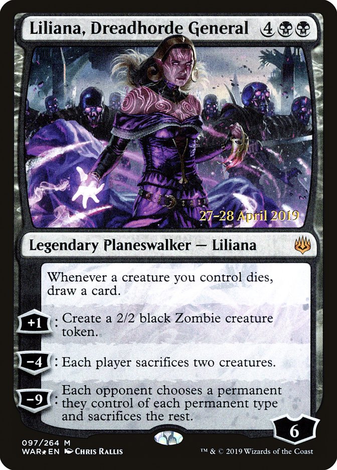 Liliana, Dreadhorde General  [War of the Spark Prerelease Promos] | Exor Games Bridgewater