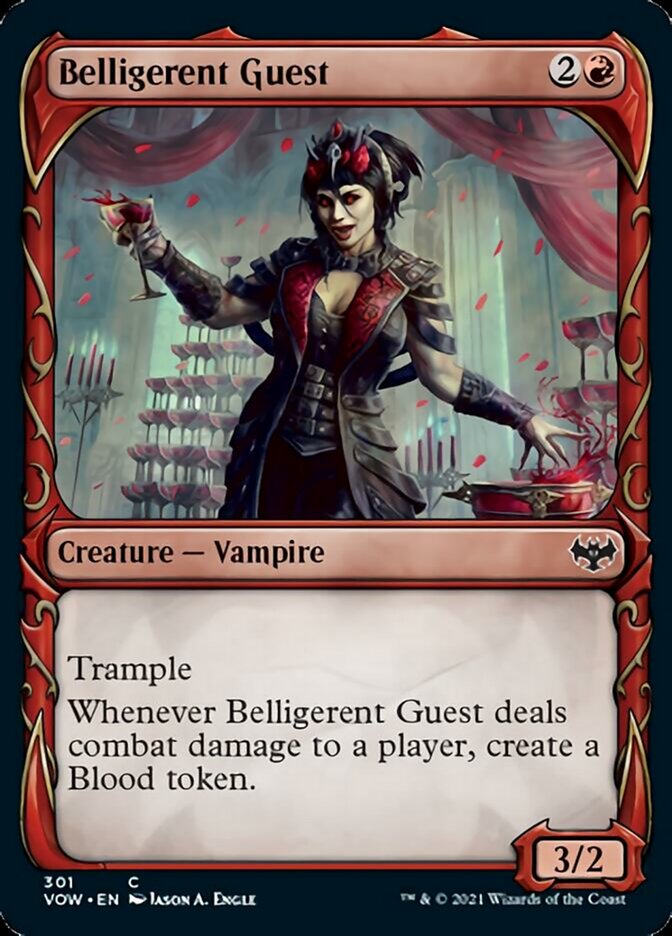 Belligerent Guest (Showcase Fang Frame) [Innistrad: Crimson Vow] | Exor Games Bridgewater