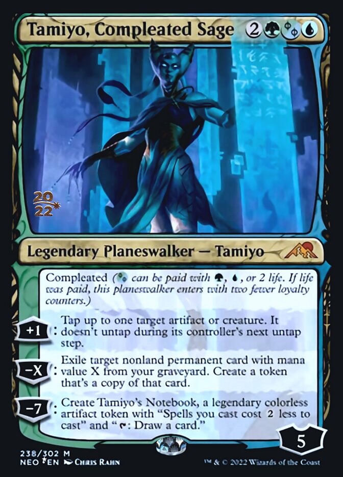 Tamiyo, Compleated Sage [Kamigawa: Neon Dynasty Prerelease Promos] | Exor Games Bridgewater