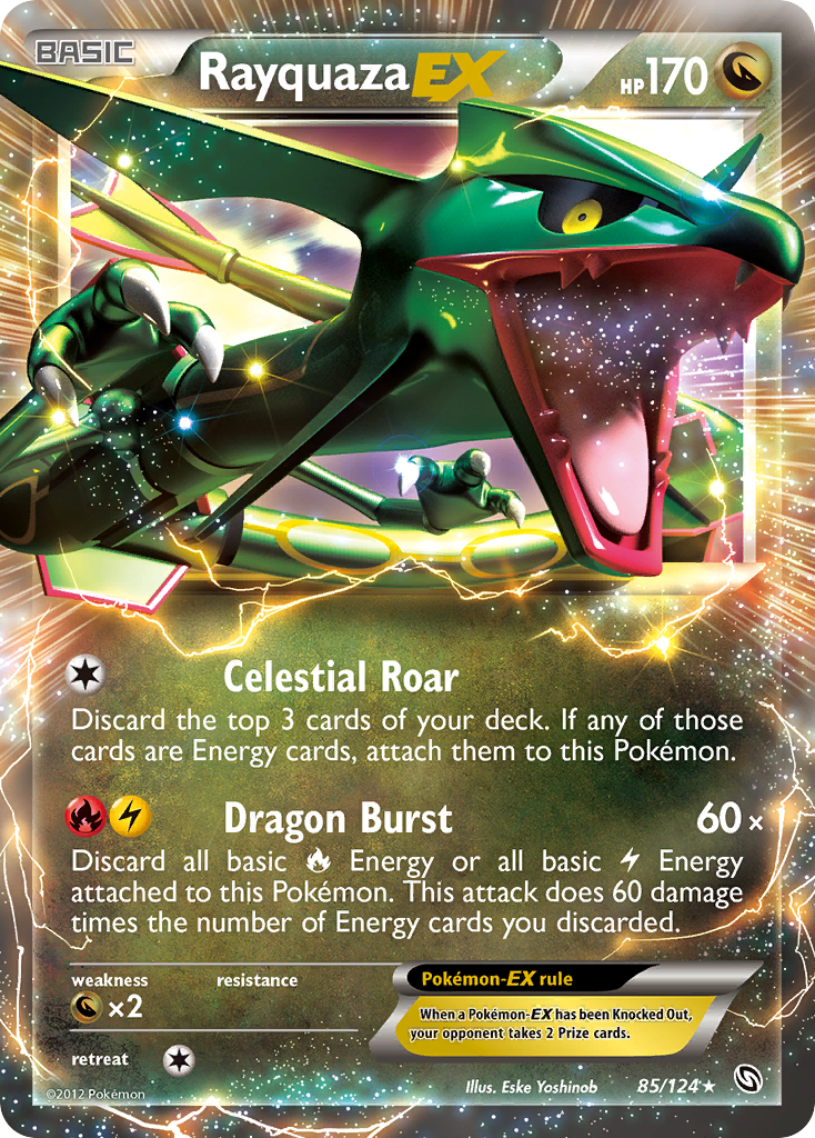 Rayquaza EX (85/124) [Black & White: Dragons Exalted] | Exor Games Bridgewater